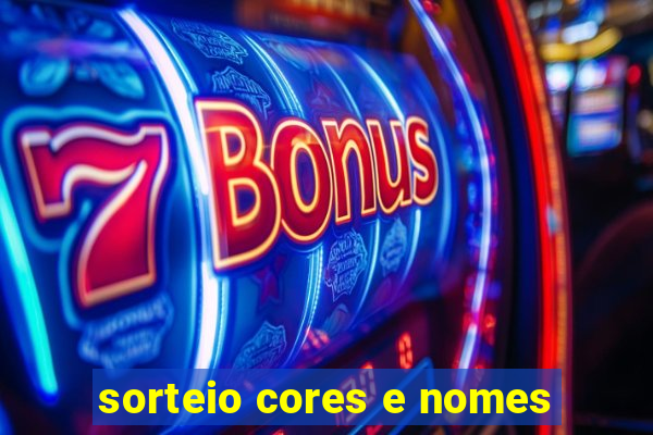 sorteio cores e nomes