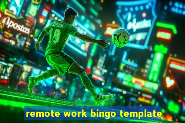 remote work bingo template