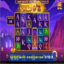 lotofácil concurso 3123