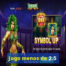 jogo menos de 2.5