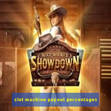 slot machine payout percentages