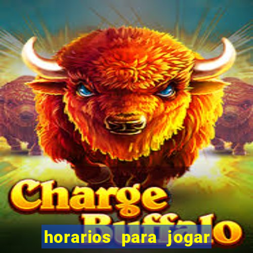 horarios para jogar fortune tiger