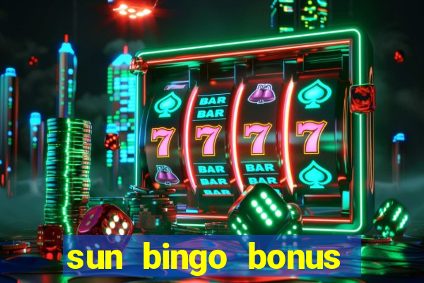 sun bingo bonus terms and conditions