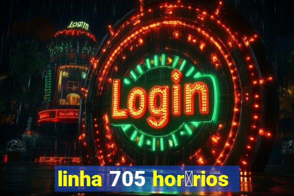 linha 705 hor谩rios