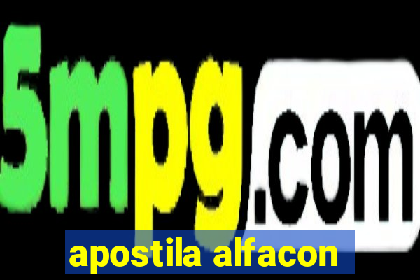 apostila alfacon