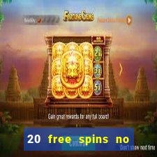 20 free spins no deposit casino