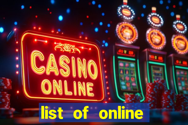 list of online slot sites