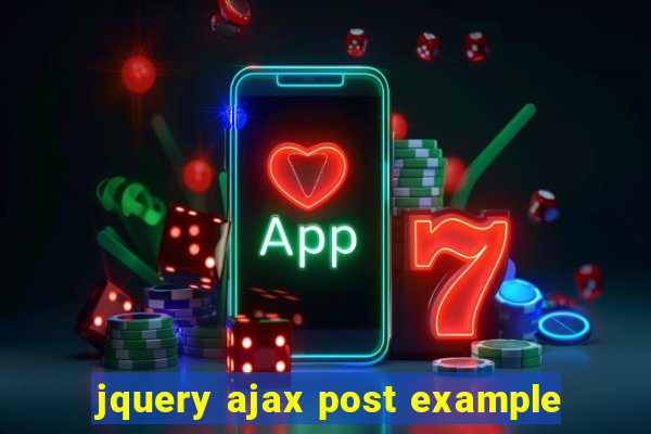 jquery ajax post example