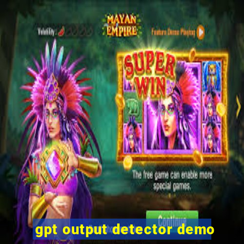 gpt output detector demo