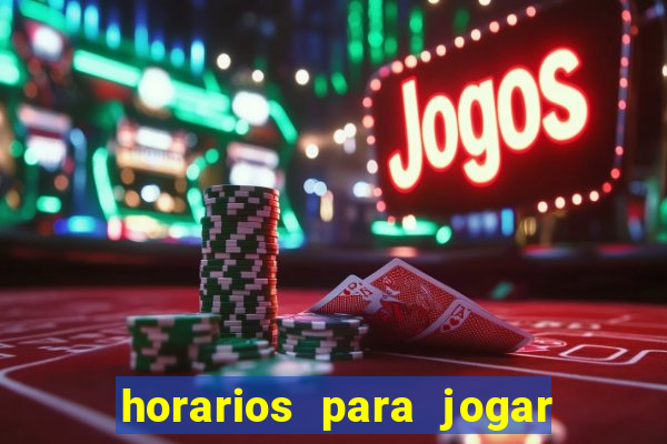 horarios para jogar fortune mouse