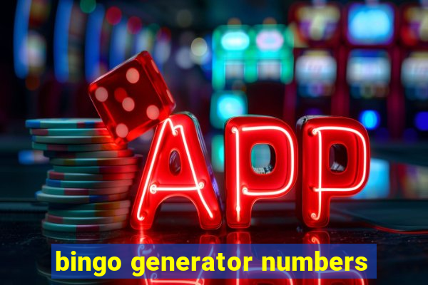 bingo generator numbers