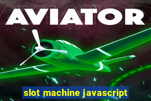 slot machine javascript