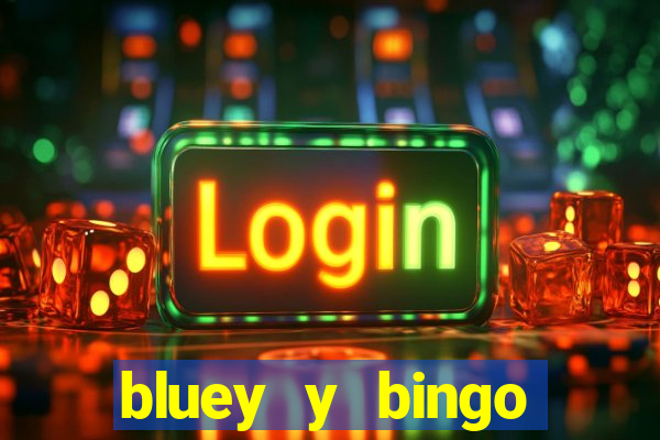 bluey y bingo bailando png