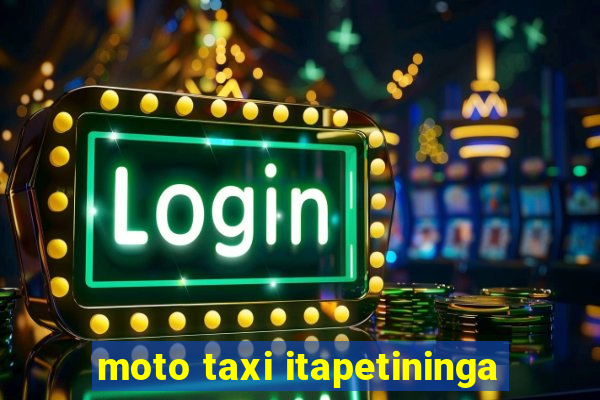 moto taxi itapetininga