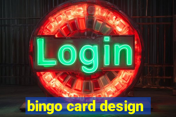 bingo card design