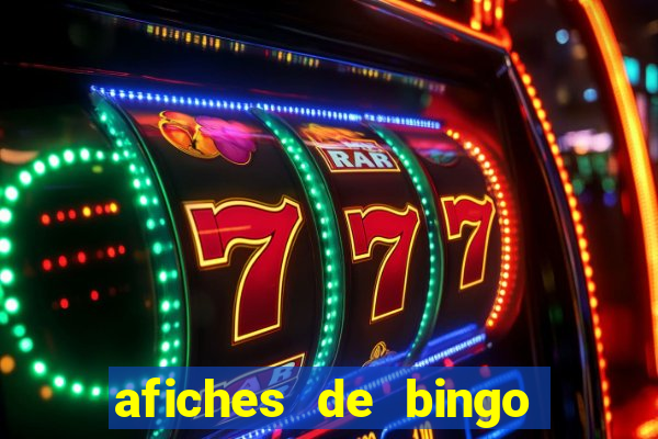 afiches de bingo para editar