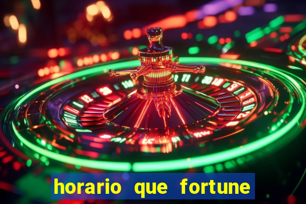 horario que fortune tiger paga