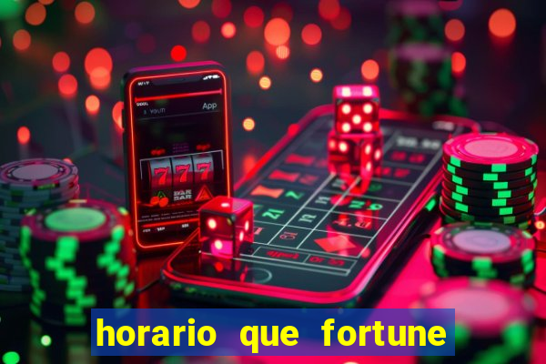 horario que fortune tiger paga