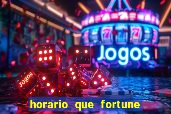 horario que fortune tiger paga