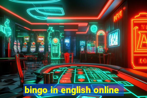 bingo in english online