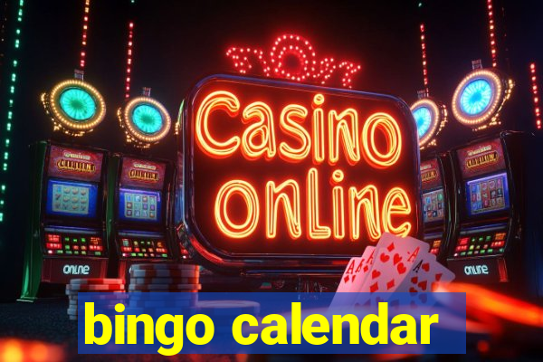 bingo calendar