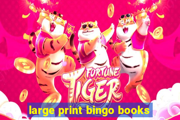 large print bingo books