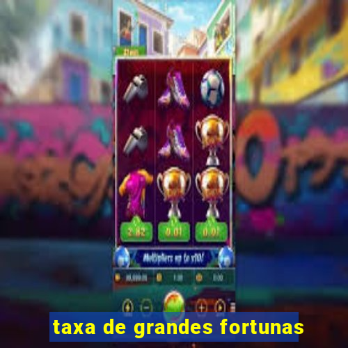 taxa de grandes fortunas