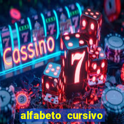 alfabeto cursivo para treinar caligrafia