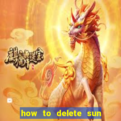 how to delete sun bingo account