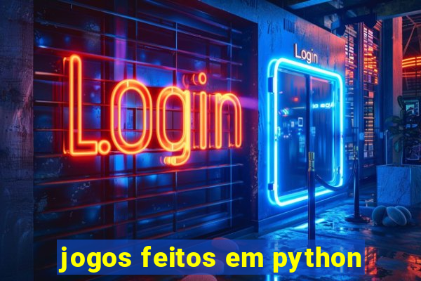 jogos feitos em python