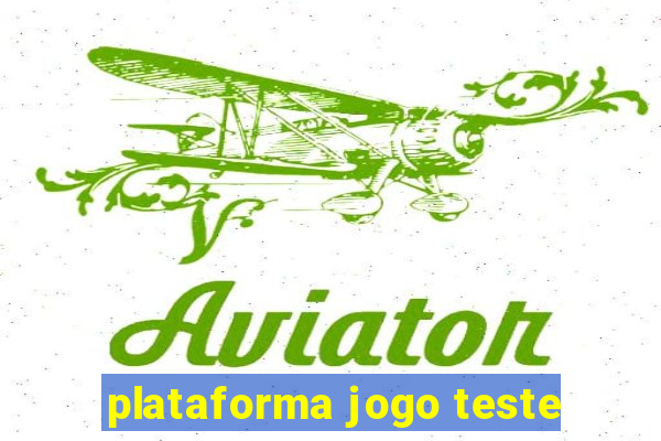 plataforma jogo teste