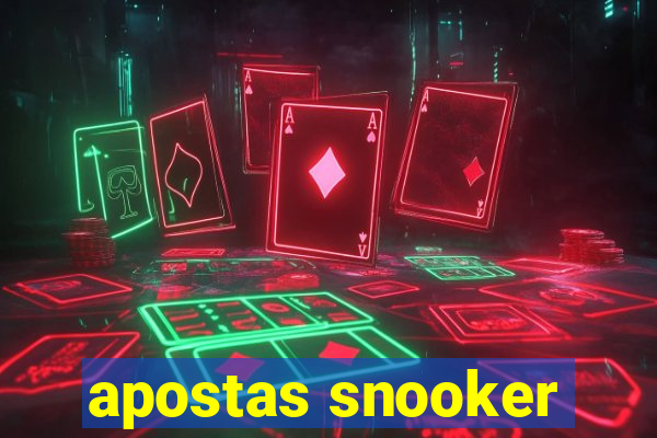 apostas snooker