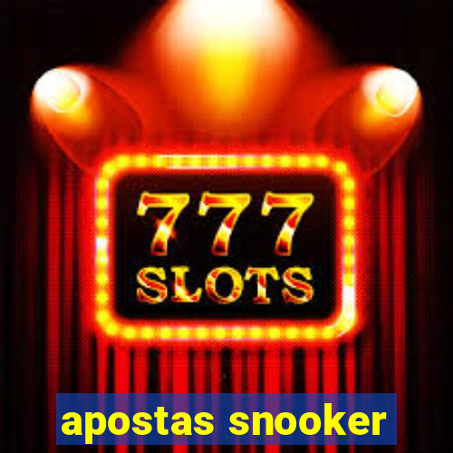 apostas snooker