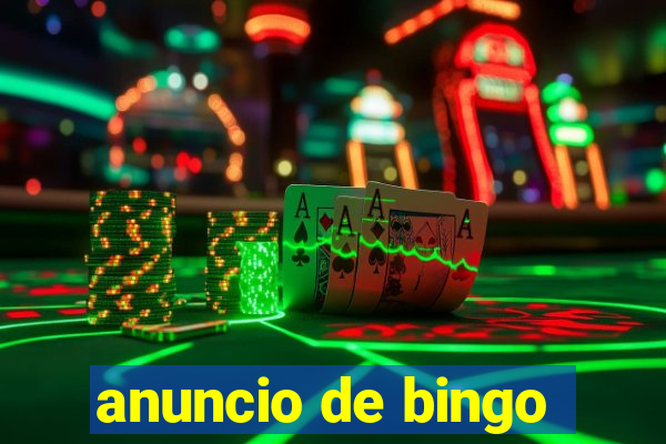 anuncio de bingo