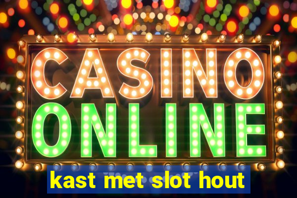 kast met slot hout