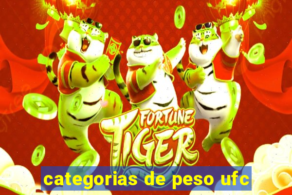 categorias de peso ufc