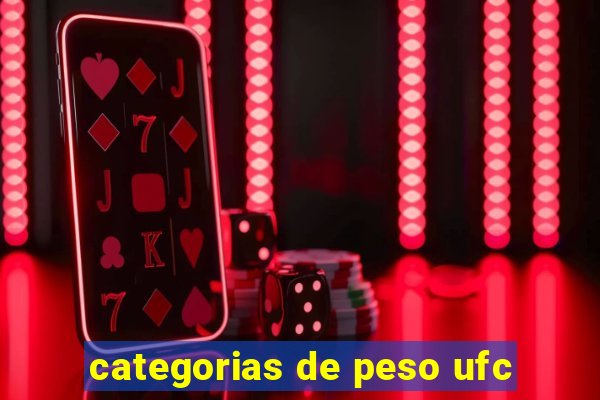 categorias de peso ufc