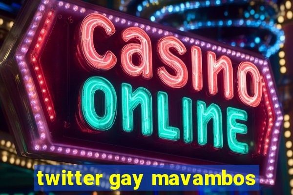 twitter gay mavambos