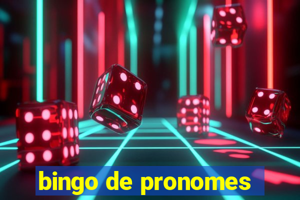 bingo de pronomes