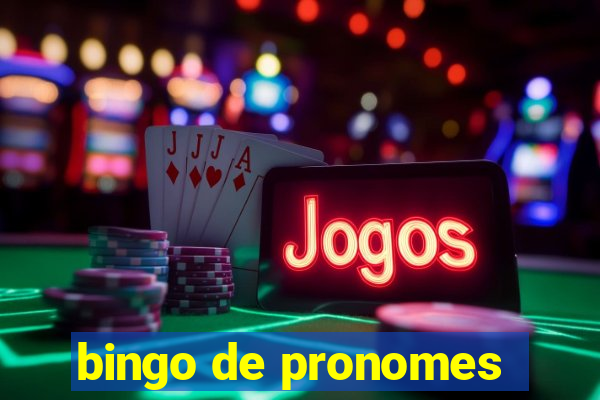 bingo de pronomes