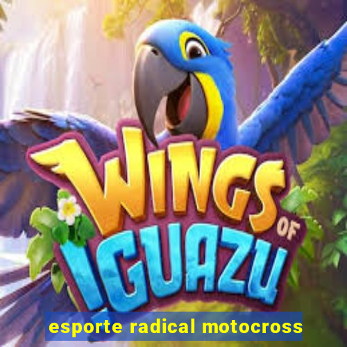 esporte radical motocross