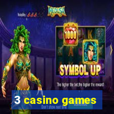 3 casino games