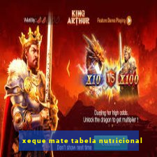 xeque mate tabela nutricional