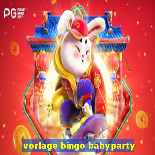 vorlage bingo babyparty