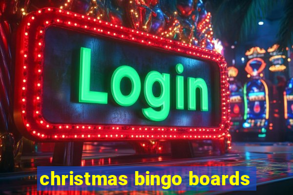 christmas bingo boards