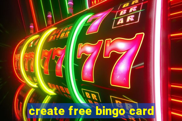 create free bingo card