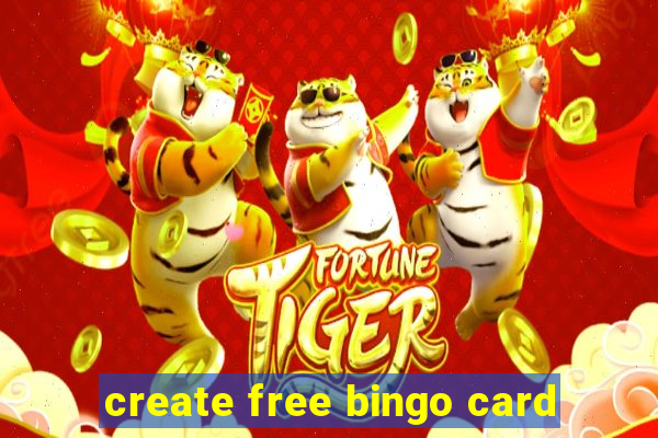 create free bingo card