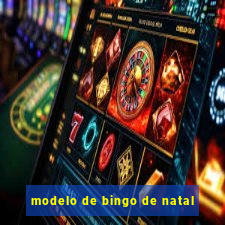 modelo de bingo de natal