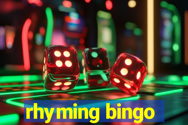 rhyming bingo