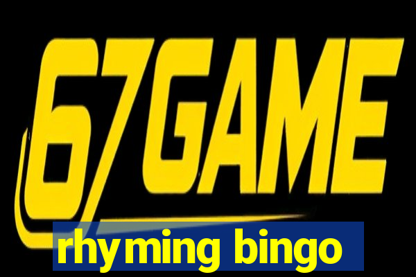 rhyming bingo